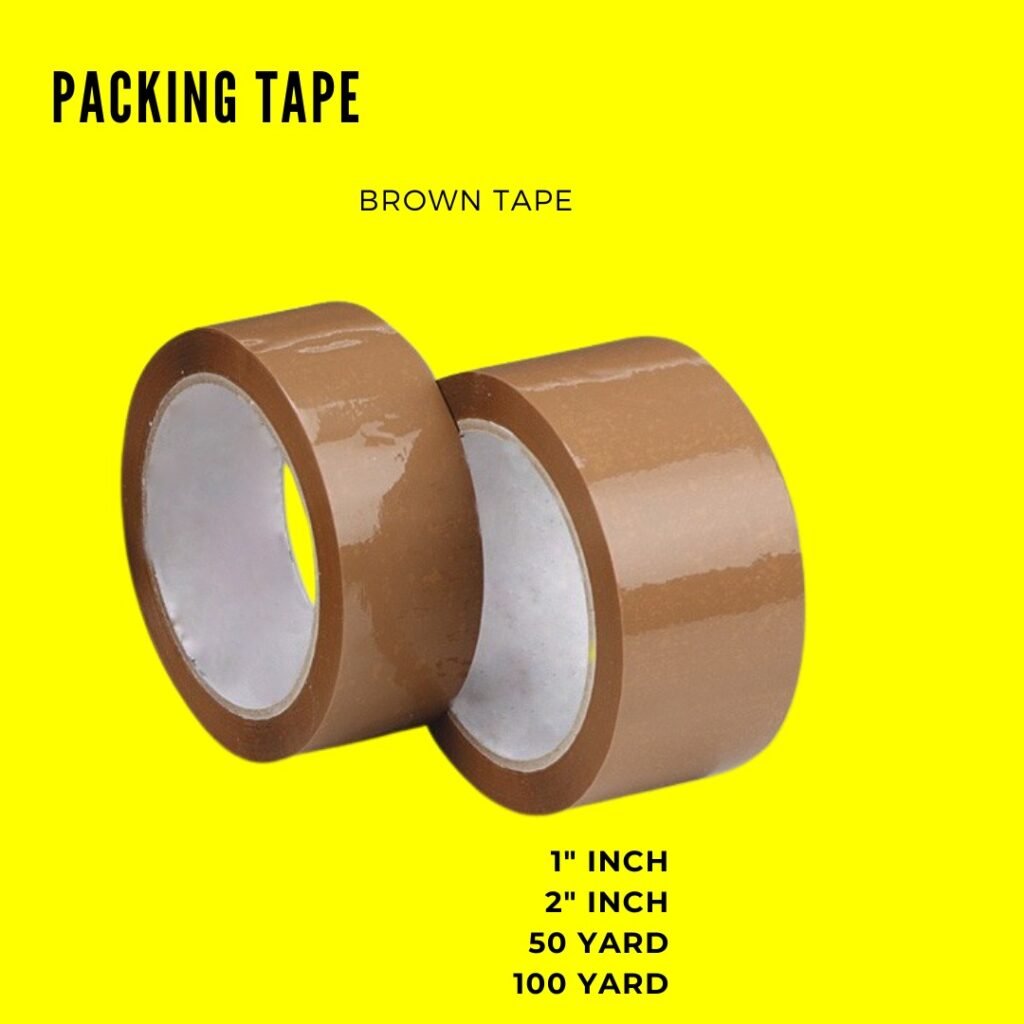 Brown packing tape 2inches 100 yards