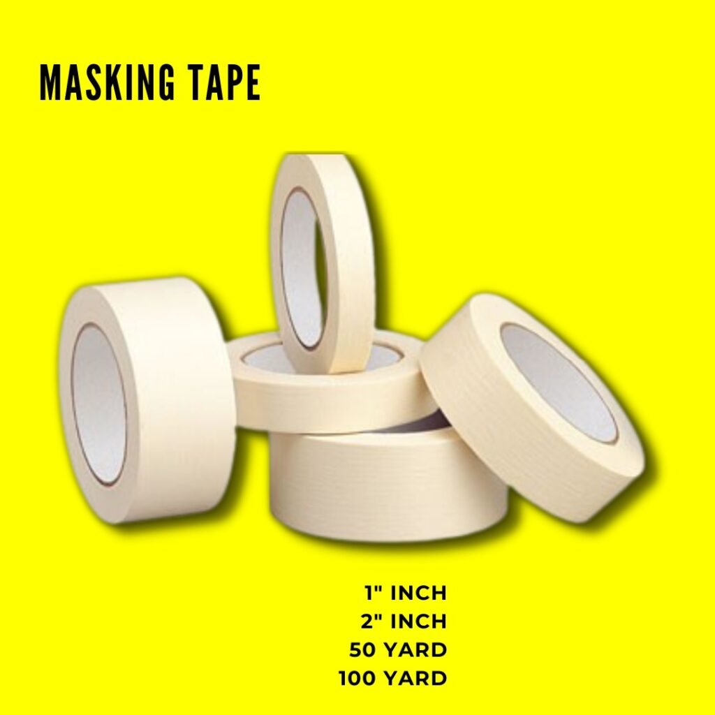 Masking tape white 1 inch 25yards